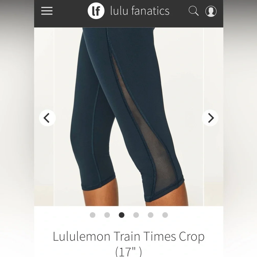 Lululemon Train Times Crop Leggings
